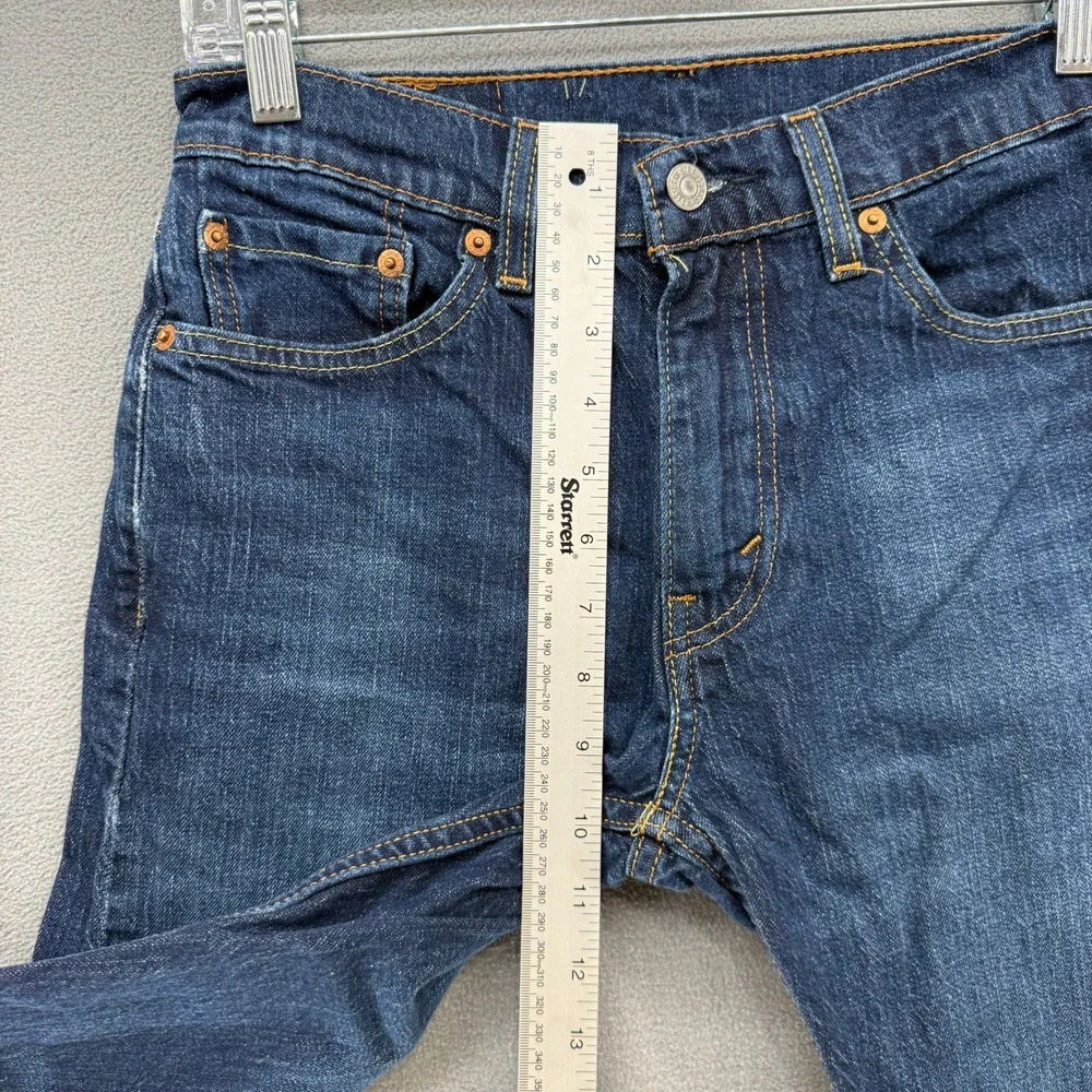 Levis 505 Regular Fit Mens Dark Indigo Straight Leg Jeans 29x32